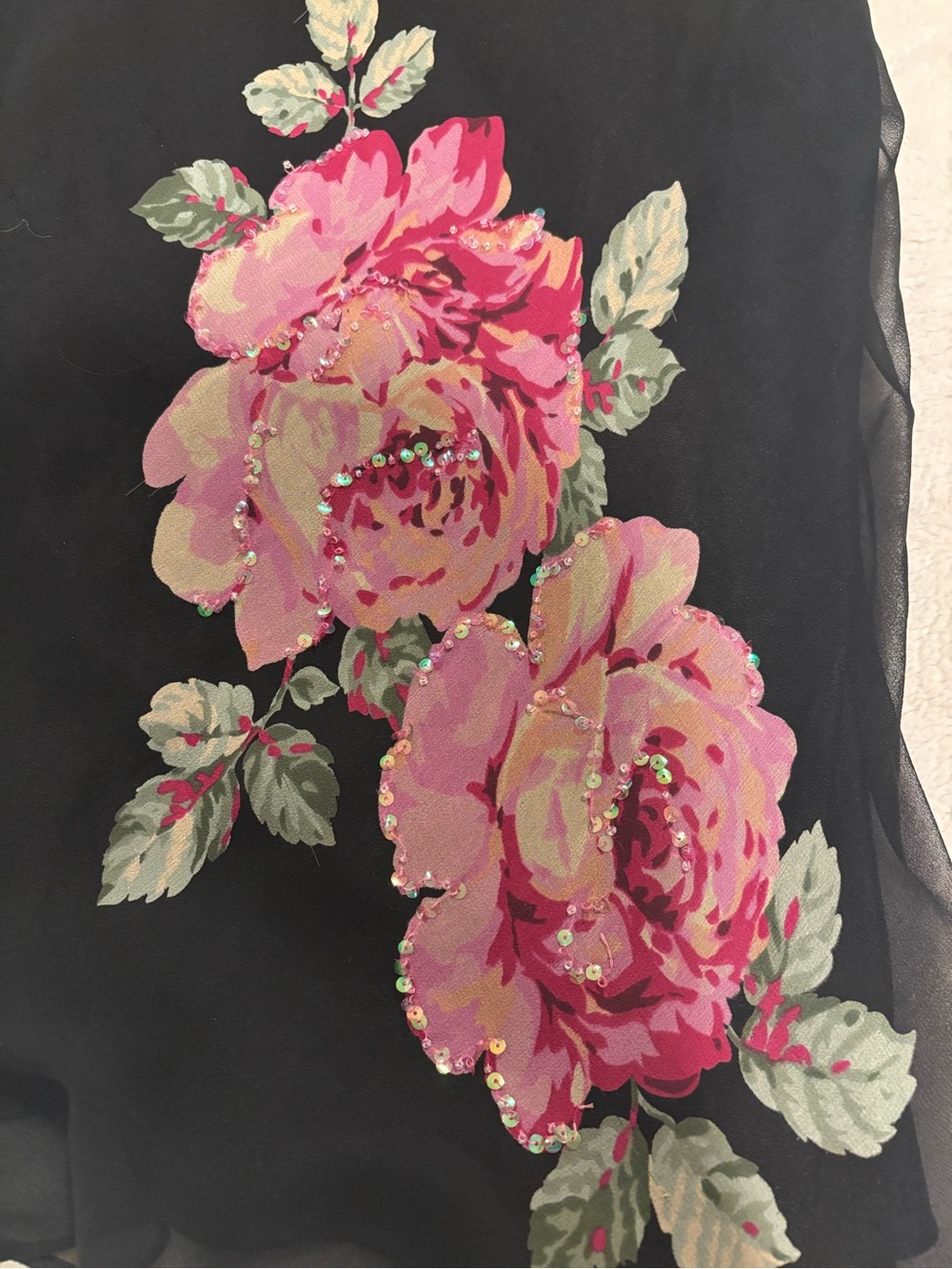 Vintage Robbie Bee Black Silk Bias Dress - Picture 6 of 6